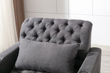 Dark Grey Living Room Leisure Sofa