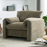 Modern Style Chenille Oversized Armchair