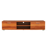 Walnut TV Stand Media Console Entertainment Center