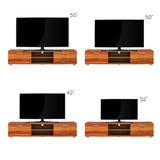 Walnut TV Stand Media Console Entertainment Center