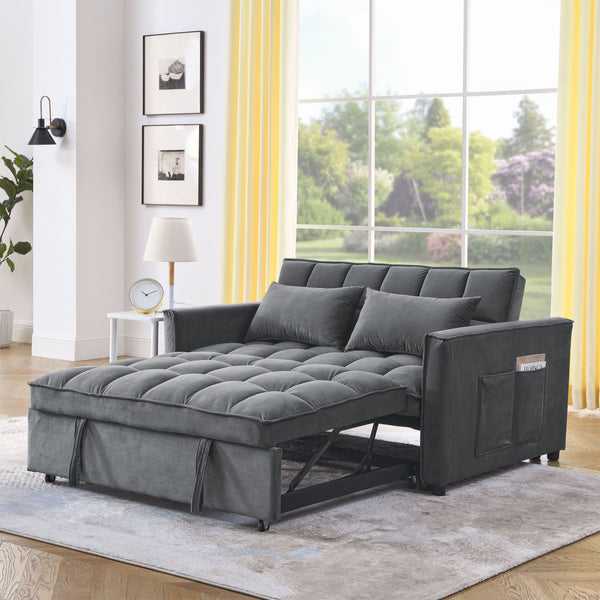 Sleeper Sofa 3-in-1, 3-Position Adjustable Backrest