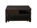 Flora 3 Piece Dark Brown Lift Top Coffee and End Table Set