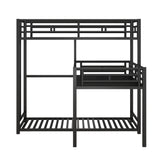 L-shaped Metal Triple Twin Size Bunk Bed