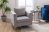 Modern Velvet Armchair Tufted Button