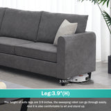 Modern Upholstered Living Room Sectional Sofa