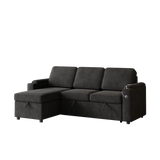 Sleeper Sofa, Sofa Bed - 2 in 1 Pull Out Sofa Bed with Storage Sofa, Sofa Sleeper with Pull Out Bed with Charging Port