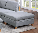 Grey Ottoman