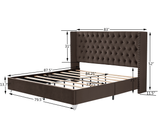 King bed with two nightstands