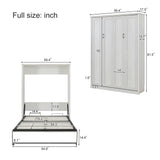 Full Size Half Self-Close and Open Murphy Bed