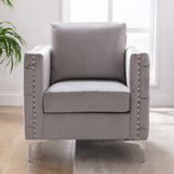 Modern Velvet Armchair Tufted Button