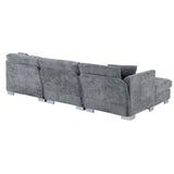 Modern Cloud Sectional Sofa,L-shaped Luxury Couch Set with 2 Free pillows