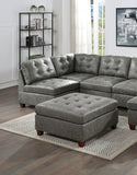 Gray Sectional 7pc Couch Set