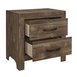 Simple Look Rustic Brown Finish 1pc Nightstand