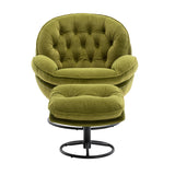 Accent chair  TV Chair  Living room Chair  with Ottoman-FRUIT GREEN