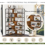 7-Tier Bookcase Home Office Bookshelf