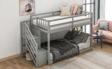 Twin over Twin Floor Bunk Bed