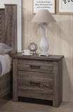 Natural Finish Striking Wooden Nightstand