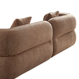 WKS11CZ Camel sofa, durable fabric, solid wood frame, high density sponge filler