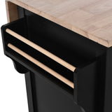 Kitchen Island Cart Concealed sliding barn door adjustable height