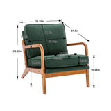 Wood Frame Armchair,  Modern Accent Chair Lounge Chair for Living Room