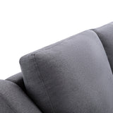 Grey Upholstered Sleeper Sectional Sofa with Double Storage Spaces