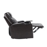 Power Motion Recliner with USB Charging Port and Hidden Arm Storage 2 Cup Holders