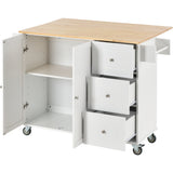 Rolling Mobile Kitchen Island Cart