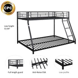 Metal Twin over Full Bunk Bed/ Heavy-duty Sturdy Metal