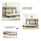 Twin over Twin & Twin Bunk Beds for 3