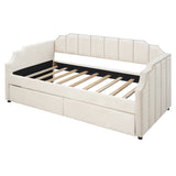 Twin Size Upholstered daybed with Drawers