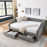 Queen Size Daybed with Two Drawer Trundle