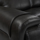 Trevor Triple Power Sofa,Genuine Leather with Lumbar Support