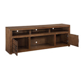 Devine 72 inch TV Stand Console for TVs up to 85 inches, No Assembly Required, Whiskey Finish