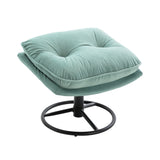 Accent chair  TV Chair  Living room Chair  with Ottoman-TEAL