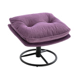 Accent chair  TV Chair  Living room Chair   with Ottoman-PURPLE