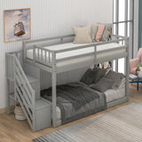 Twin over Twin Floor Bunk Bed