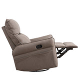 Brown Rocking Recliner Rocking Chair - 360 Degree Swivel