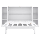 Full Size Murphy Bed with Shelves