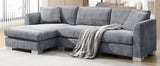 Modern Cloud Sectional Sofa,L-shaped Luxury Couch Set with 2 Free pillows