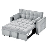 Pull Out Sleeper Sofa Couch Velvet, Small Love seat & Side Pockets