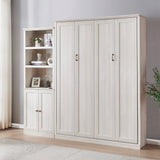 Queen  Murphy Bed Rustic White