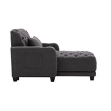 Dark Grey Living Room Leisure Sofa