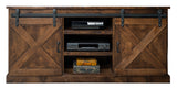 Devine Home Farmhouse 66 inch TV Stand Console for TVs up to 80 inches, No Assembly Required, Aged Whiskey Finish