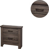 Natural Finish Striking Wooden Nightstand