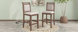 3-Piece Wood Counter Height Drop Leaf Dining Table Set