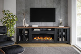 TV Stand Fireplace Console for TVs up to 100 inches, Minimal Assembly