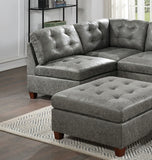 Gray Sectional 7pc Couch Set