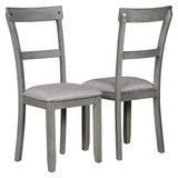 5 Piece Dining Table Grey Set