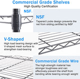 7 Tier Wire Shelving Unit