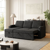 Sleeper Sofa, Sofa Bed - 2 in 1 Pull Out Sofa Bed with Storage Sofa, Sofa Sleeper with Pull Out Bed with Charging Port